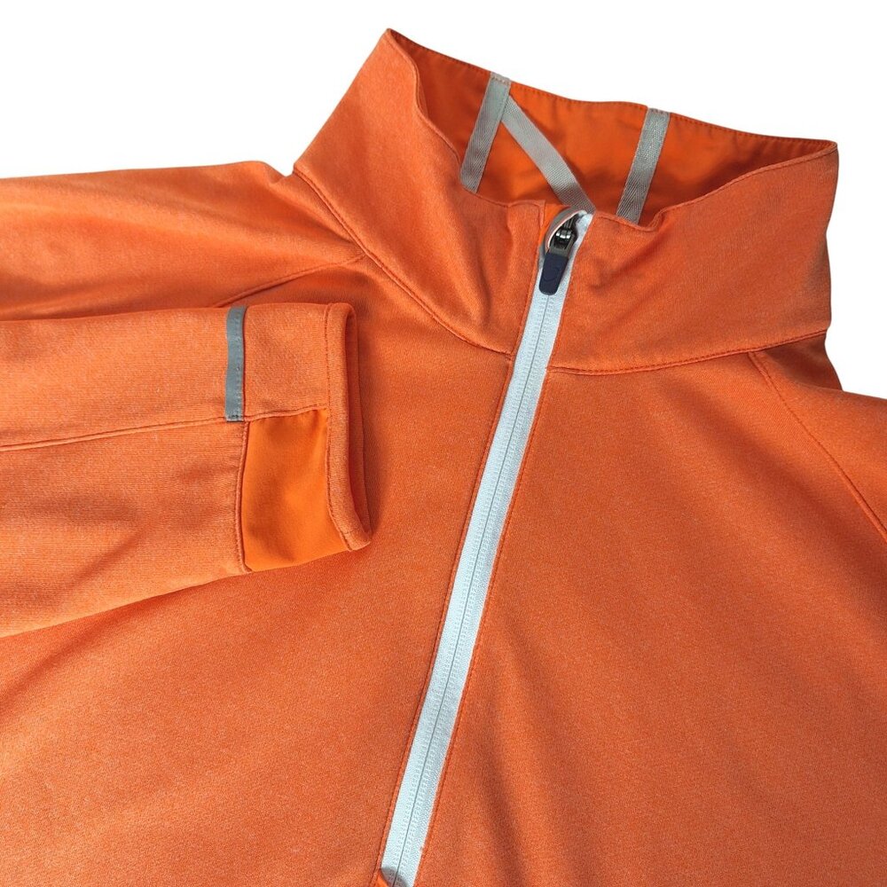 Zero Restriction 1/4 Zip Pullover Large Orange Pe… - image 1